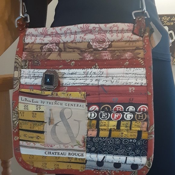 Upcycled crossbody purse/ bag- brand new. Made in Ontario - Picture 2 of 5